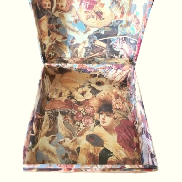 VINTAGE VICTORIAN STYLE DECOUPAGE KEEPSAKE BOX - Picture 8 of 10